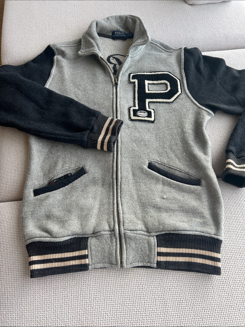 Polo by Ralph Lauren vintage “Indian Head patch “ zip up . SZ s